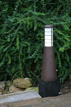 Außenleuchten Antik|Moderne Außenleuchten*Elstead LED Pollerleuchte 37cm IP54 Terrasse Haus Aluminium