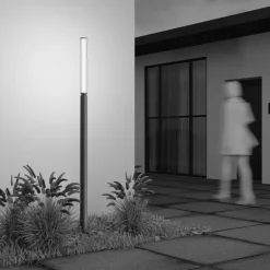 Wegeleuchten|Led Außenleuchten*Maytoni LED Pollerleuchte Glas Aluminium IP65 1500 lm 198,6 cm