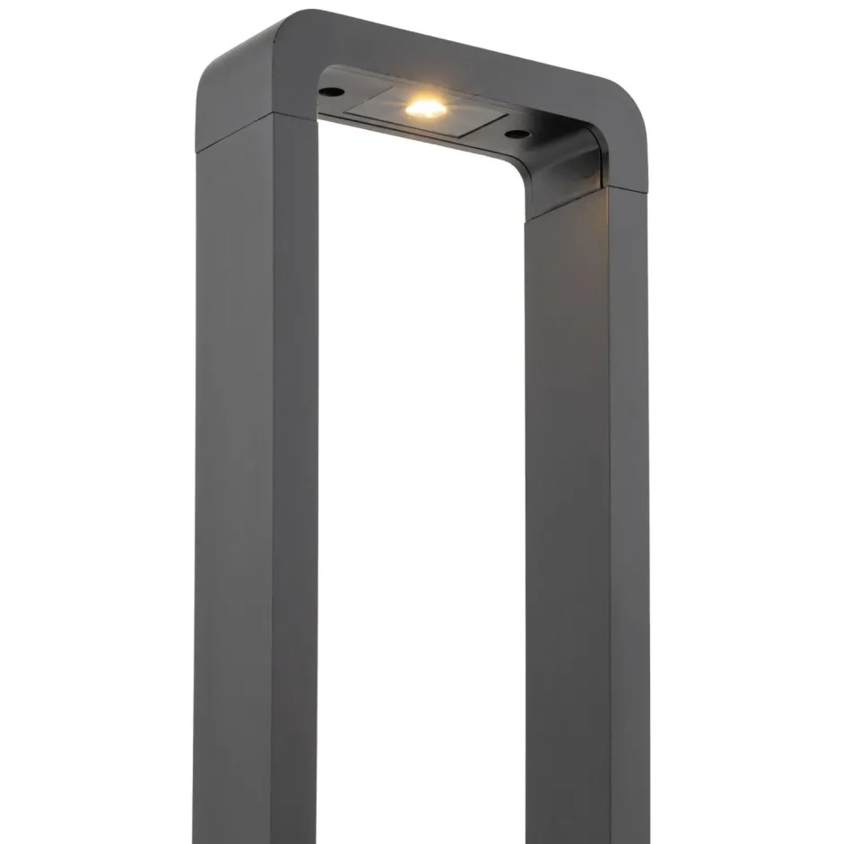 TK Lighting LED Pollerleuchte Metall 60 cm hoch IP54 Schwarz 480 lm< Metall Lampen|Wegeleuchten