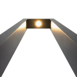 Wegeleuchten|Led Außenleuchten*Maytoni LED Pollerleuchte Metall 200 cm hoch IP65 Graphit eckig