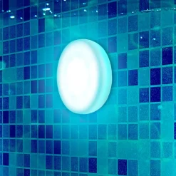 Kabellose Und Akku-Leuchten|Dekolampen Außen*Newgarden LED Poolleuchte ohne Bohren Farbwechsel dimmbar IP68 Ø 12 cm