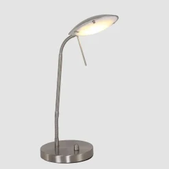Nachttischlampen|Schreibtischlampen*Steinhauer LED Schreibtischlampe Metall Glas 46 cm 2700 K dimmbar