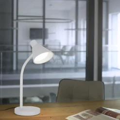 Just Light LED SchreibTischlampe Metall 38 cm Weiß 600 lm Modern< Bürolampen|Schlafzimmer Lampen