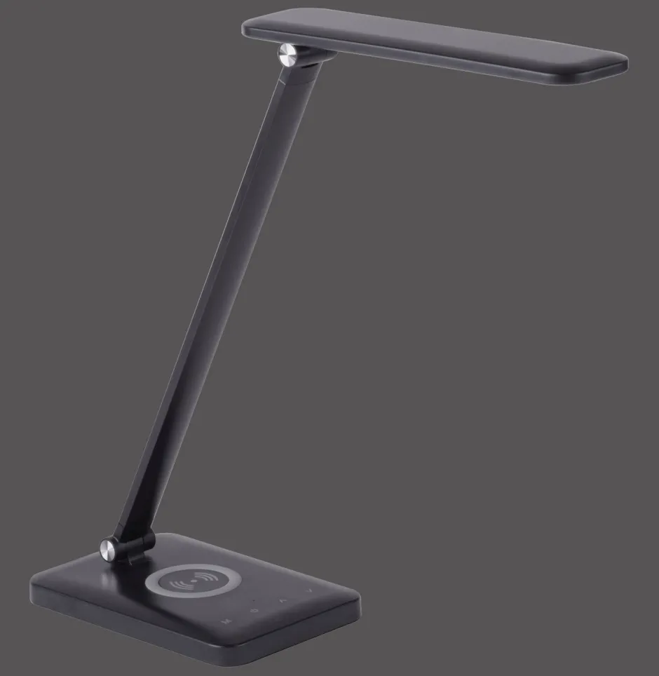 Bürolampen|Schlafzimmer Lampen*Just Light LED SchreibTischlampe Schwarz Touch 680 lm verstellbar