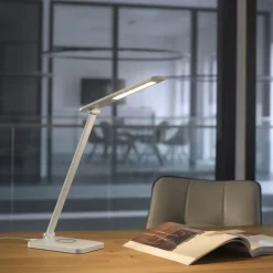 Just Light LED SchreibTischlampe Weiß Touch 61,5 cm 5 W flexibel< Bürolampen|Schlafzimmer Lampen