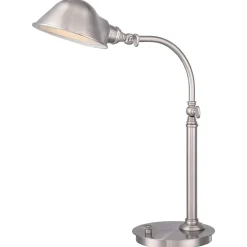 Led Lampen|Tischlampen*Elstead LED Schreibtischleuchte dimmbar Metall 53cm verstellbar