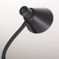 Bürolampen|Schlafzimmer Lampen*Just Light LED Schreibtischleuchte Metall 38 cm Schwarz 4 W Modern