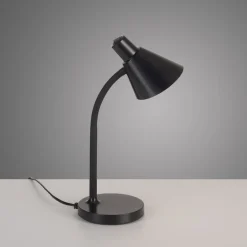 Bürolampen|Schlafzimmer Lampen*Just Light LED Schreibtischleuchte Metall 38 cm Schwarz 4 W Modern