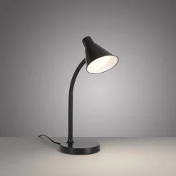 Bürolampen|Schlafzimmer Lampen*Just Light LED Schreibtischleuchte Metall 38 cm Schwarz 4 W Modern