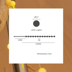 Außenlichterketten|Solarleuchten*Newgarden LED Solar Außenlichterkette 1800 K IP44 1 m lang