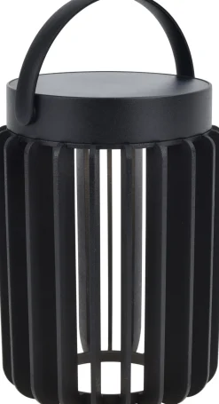 Eco-Light LED Solar Tischlampe Schwarz klein 18,6 cm IP44 tragbar< Solarleuchten|Led Außenleuchten