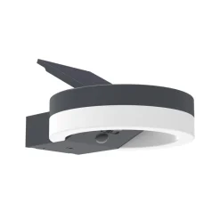 Eco-Light LED Solar Wandlampe Sensor Anthrazit IP54 12 W 4000 K< Solarleuchten|Led Außenleuchten