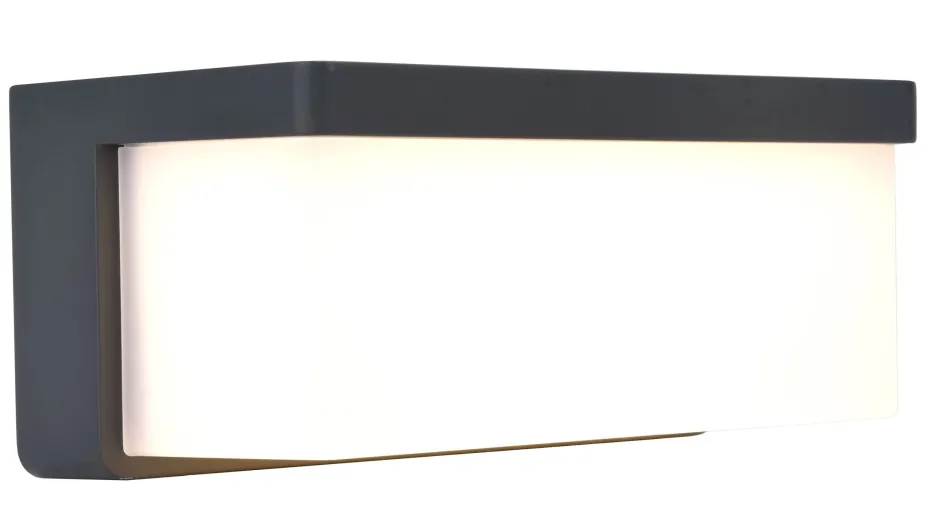 Eco-Light LED Solar Wandleuchte außen Hybrid Netzbetrieb IP44 9 W< Metall Lampen|Led Außenleuchten