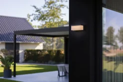 Eco-Light LED Solar Wandleuchte außen Hybrid Netzbetrieb IP44 9 W< Metall Lampen|Led Außenleuchten