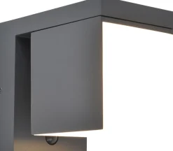 Eco-Light LED Solar Wandleuchte Bewegungsmelder IP54 H:13,5 cm< Metall Lampen|Solarleuchten