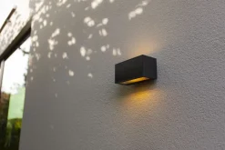 Solarleuchten|Led Außenleuchten*Eco-Light LED Solar Wandleuchte Bewegungssensor Anthrazit 3000 K