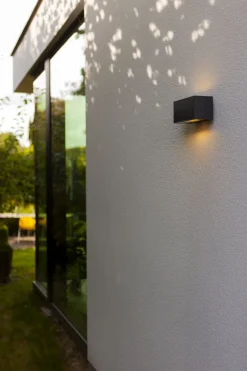 Solarleuchten|Led Außenleuchten*Eco-Light LED Solar Wandleuchte Bewegungssensor Anthrazit 3000 K