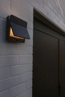 Eco-Light LED Solar Wandleuchte mit Bewegungssensor IP54 3000 K< Metall Lampen|Solarleuchten