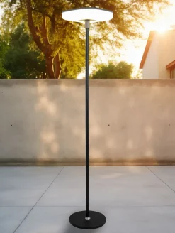 Eco-Light LED Solar Wegeleuchte dimmbar Zugschalter 170 cm IP54< Metall Lampen|Solarleuchten