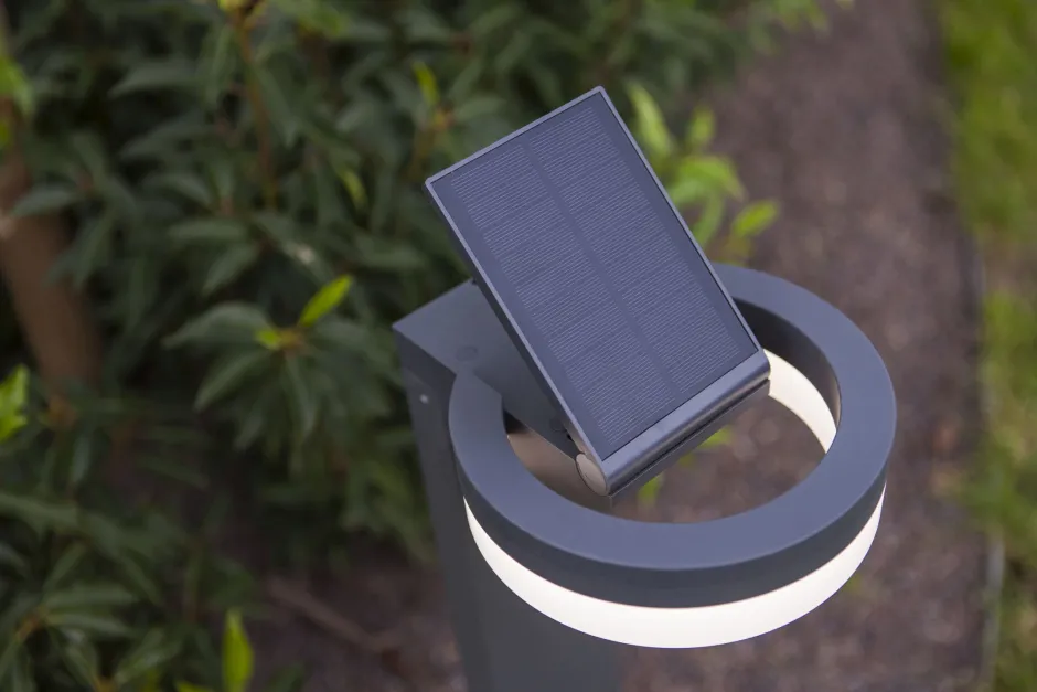 Eco-Light LED Solar Wegeleuchte Sensor Anthrazit IP54 12 W 74 cm< Metall Lampen|Solarleuchten