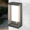 Metall Lampen|Solarleuchten*Searchlight LED Solarlampe Außen mit Bewegungsmelder Aluminium IP54