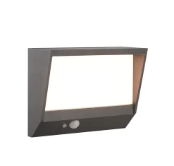 Metall Lampen|Solarleuchten*Searchlight LED Solarleuchte Außen Aluminium IP54 Bewegungsmelder