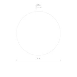 Nowodvorski LED Spiegel rund Ø 29 cm indirektes Licht 3000 K 60 lm Glas< Led Lampen|Wandleuchten