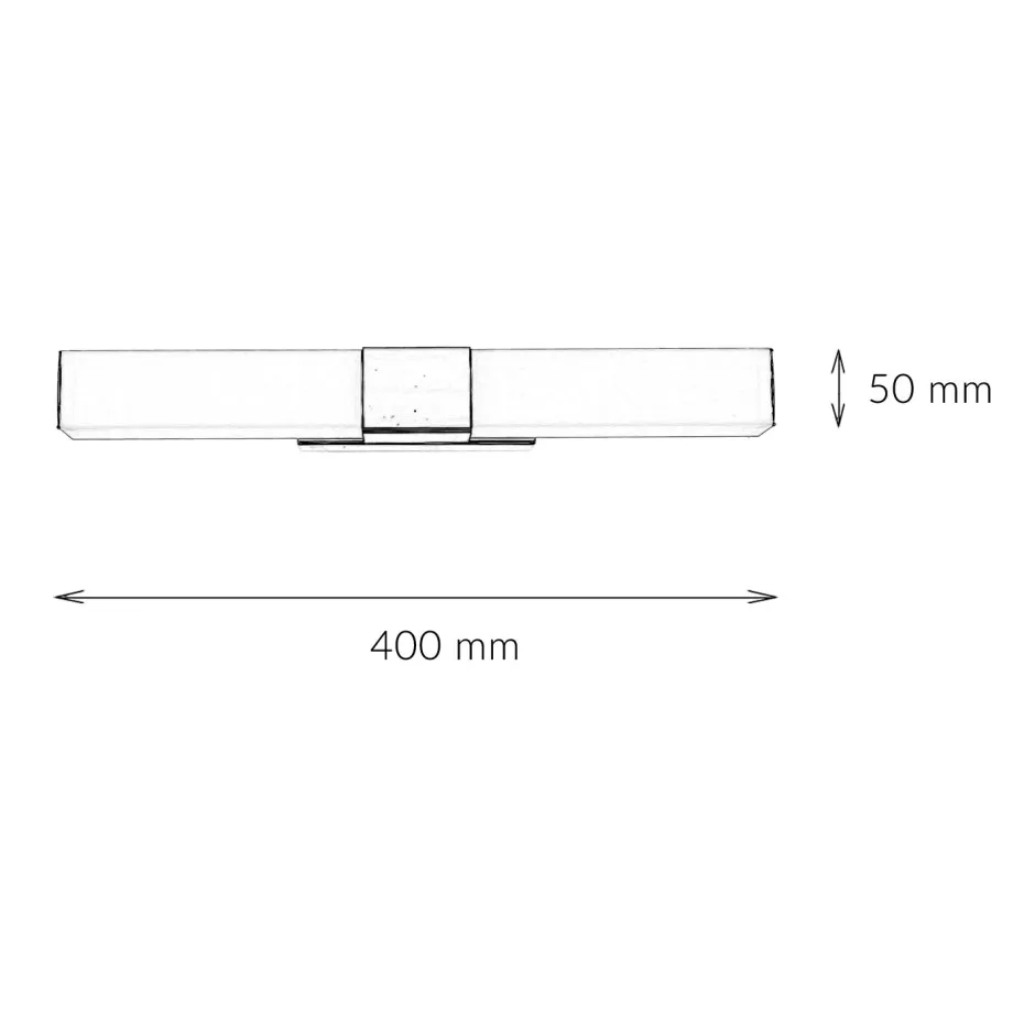 Led Lampen|Wandleuchten*Strühm LED Spiegelleuchte IP44 4100 K 630 lm neutralweiß B: 40 cm