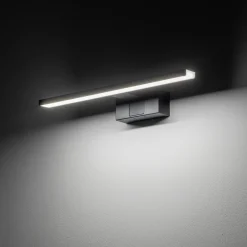 Wohnzimmerlampen|Metall Lampen*Nowodvorski LED Spiegelleuchte IP44 Schwarz 4000 K 600 lm neutralweiß