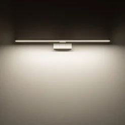 Led Lampen|Wandleuchten*Nowodvorski LED Spiegelleuchte IP44 Weiß Aluminium 3000 K 900 lm