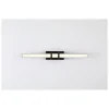 Flurlampen|Metall Lampen*Searchlight LED Spiegelleuchte Metall Glas Schwarz IP44 B:46,5 cm