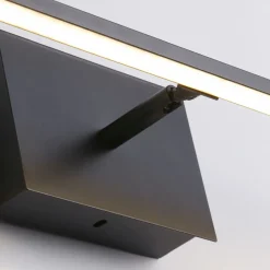 Searchlight LED Spiegelleuchte Metall B:41 cm IP44 Schwarz 433 lm< Flurlampen|Metall Lampen