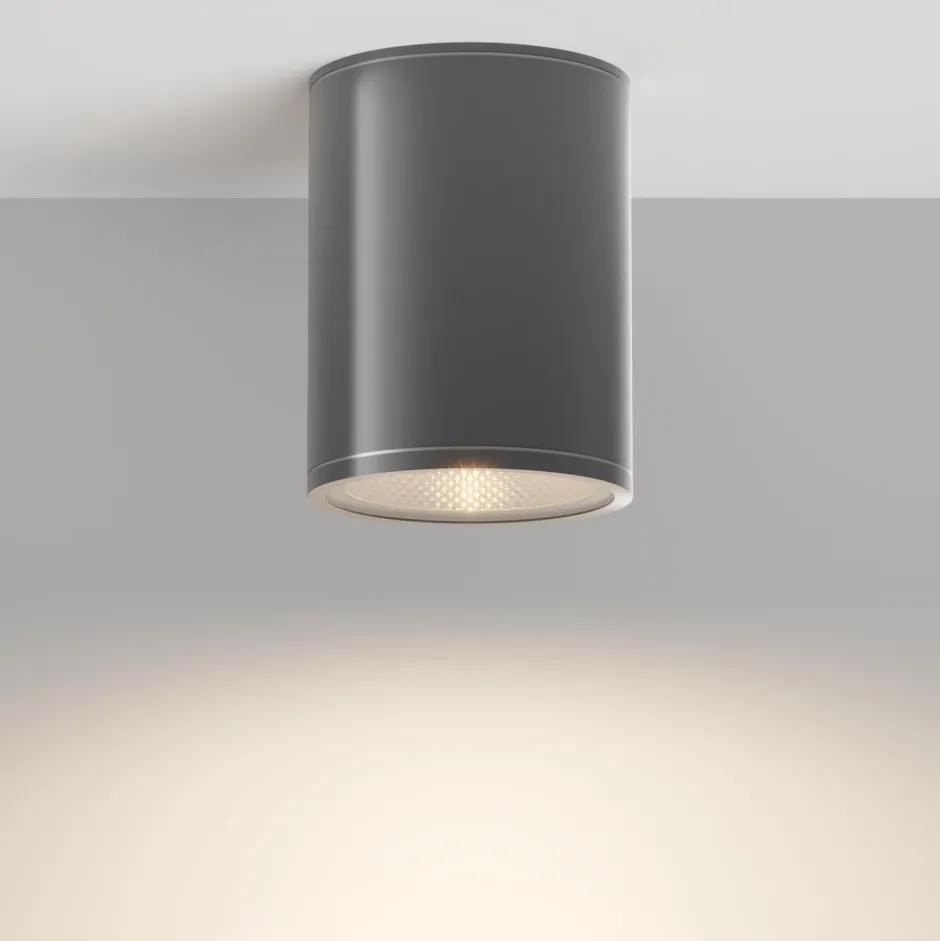 Led Außenleuchten|Moderne Außenleuchten*Maytoni LED Spot Leuchte Decke Aufputz Metall IP65 800 lm rund