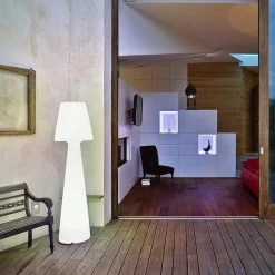 Newgarden LED Stehlampe außen 110 cm mit Stecker Kabel IP65 6000K< Metall Lampen|Wegeleuchten