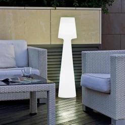 Newgarden LED Stehlampe außen 110 cm mit Stecker Kabel IP65 6000K< Metall Lampen|Wegeleuchten