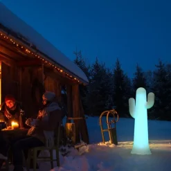 Newgarden LED Stehlampe außen Akku 139cm Kaktus Dimmer Farbwechsel IP65< Metall Lampen|Wegeleuchten