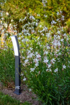 Metall Lampen|Wegeleuchten*Eco-Light LED Stehlampe Außen Aluminium 74 cm 4000 K 1100 lm IP54