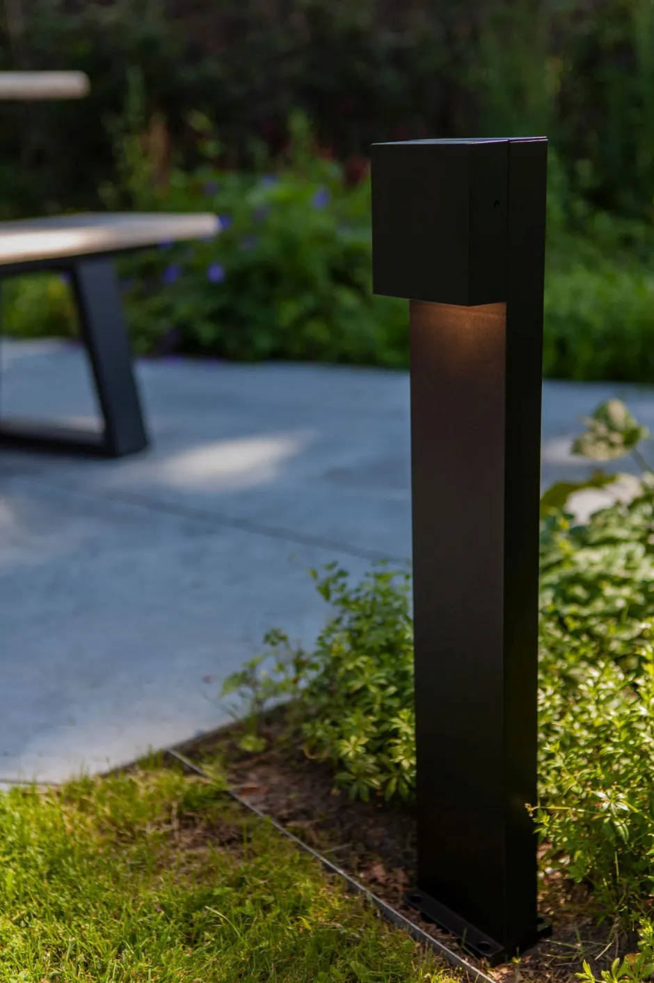 Eco-Light LED Stehlampe außen Schwarz IP54 10 W 65 cm Aluminium< Metall Lampen|Wegeleuchten