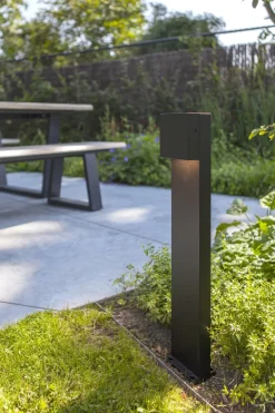 Eco-Light LED Stehlampe außen Schwarz IP54 10 W 65 cm Aluminium< Metall Lampen|Wegeleuchten