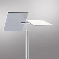 Wohnzimmerlampen|Metall Lampen*Paul Neuhaus LED Stehlampe dimmbar Leselicht in Stahl Glas 199 cm