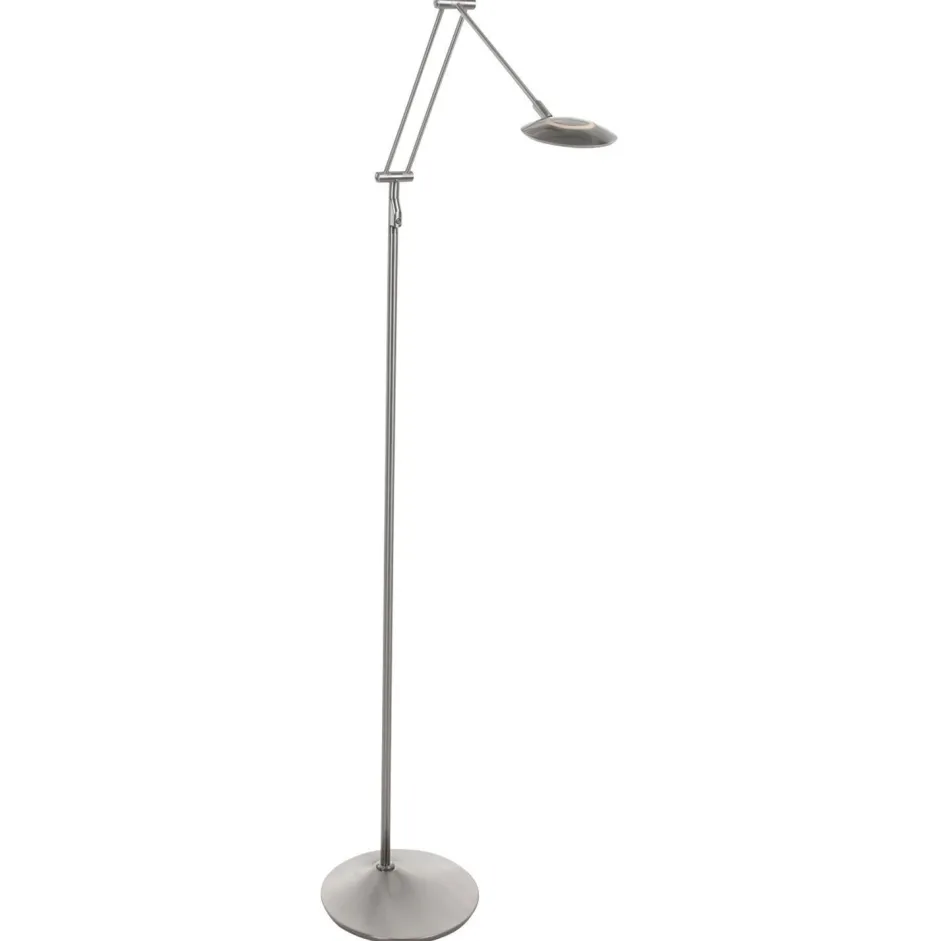 Led Lampen|Stehlampen*Steinhauer LED Stehlampe Modern in Stahl 185 cm flexibel dimmbar