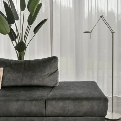 Led Lampen|Stehlampen*Steinhauer LED Stehlampe Modern in Stahl 185 cm flexibel dimmbar