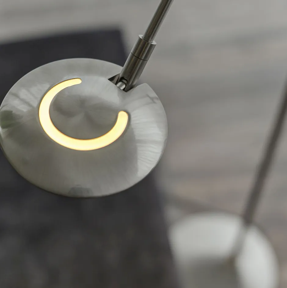 Led Lampen|Stehlampen*Steinhauer LED Stehlampe Modern in Stahl 185 cm flexibel dimmbar