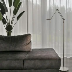 Led Lampen|Stehlampen*Steinhauer LED Stehlampe Modern in Stahl 185 cm flexibel dimmbar