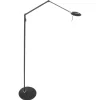 Steinhauer LED Stehlampe Modern Schwarz 185 cm beweglich dimmbar< Led Lampen|Stehlampen