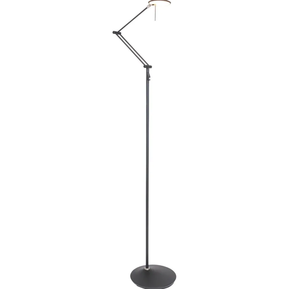Steinhauer LED Stehlampe Modern Schwarz 185 cm beweglich dimmbar< Led Lampen|Stehlampen