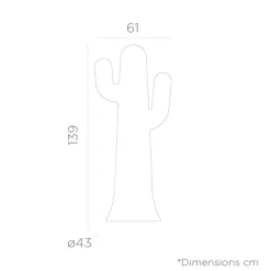 Metall Lampen|Wegeleuchten*Newgarden LED Stehleuchte außen 139 cm IP65 6000K Grün Kaktus mit Kabel