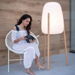 Newgarden LED Stehleuchte außen IP65 144 cm Dreibein Dimmer Farbwechsel< Wegeleuchten|Moderne Außenleuchten