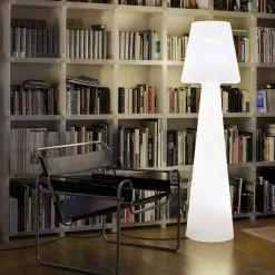 Newgarden LED Stehleuchte außen IP65 165cm Weiß 6000K Stecker Kabel< Metall Lampen|Wegeleuchten