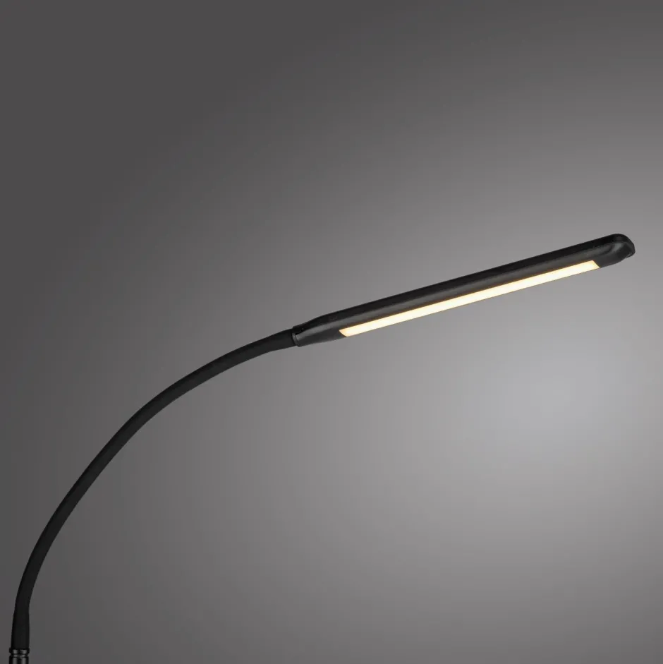 Wohnzimmerlampen|Metall Lampen*Just Light LED Stehleuchte Metall Schwarz Touch 125 cm verstellbar